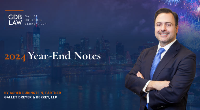 Asher Rubinstein End of Year Memo 2024